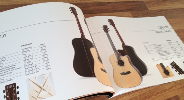auden guitars brochure product shot