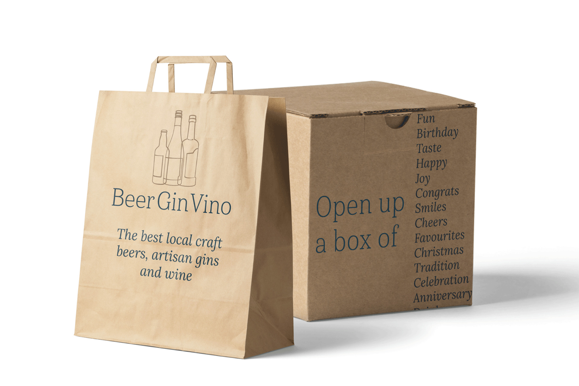 BeerGinVino packaging photo